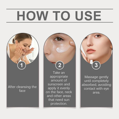 Hoygi Moisturizing Protective Cream, Summer Outdoor Uv Isolation Protection Refreshing Skin Moisturizing Protective Cream