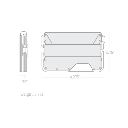 D01 DAPPER™ BIFOLD WALLET - SPECIAL EDITION - SLATE GREY