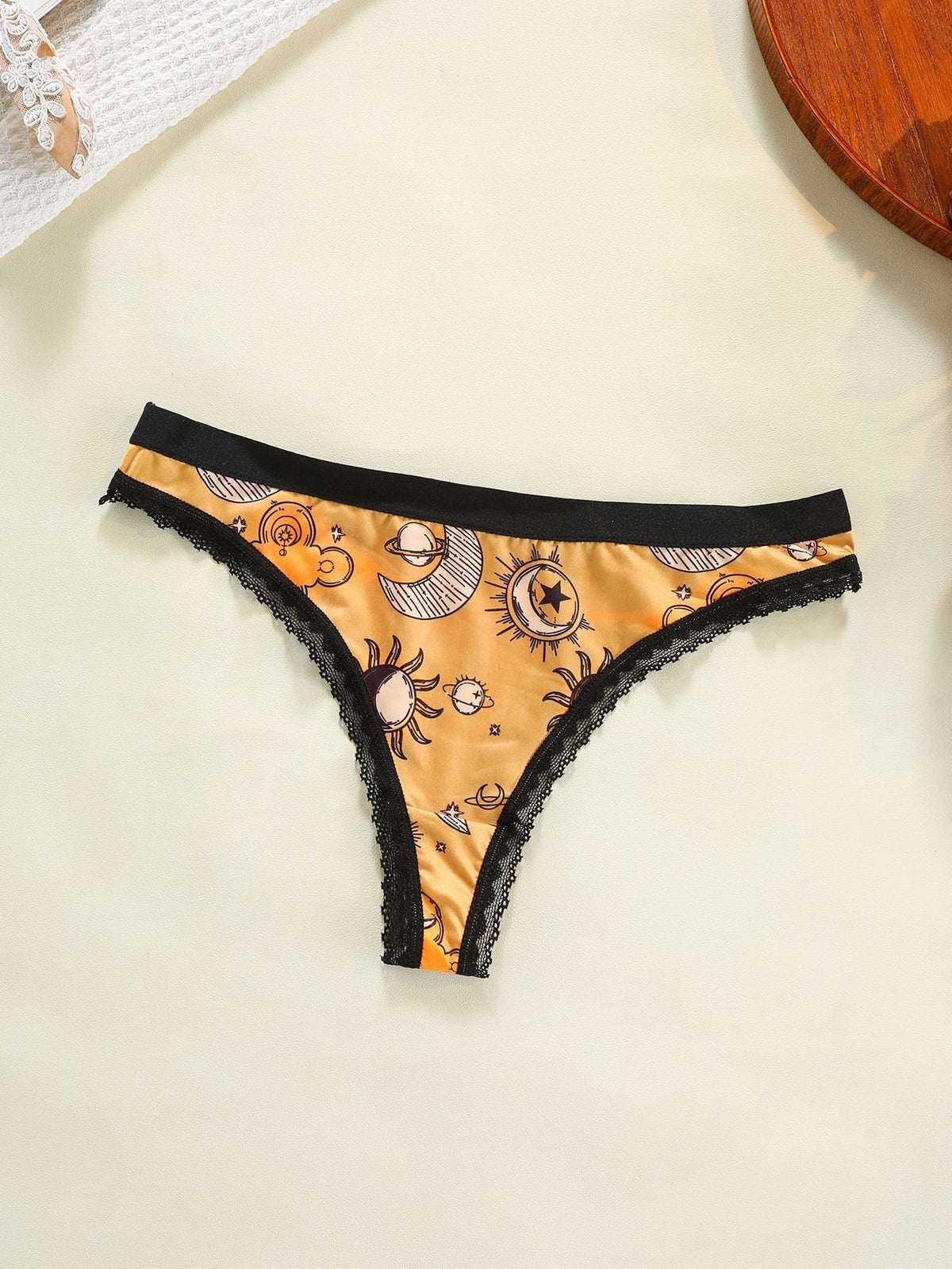 Plus-size Lace-trimmed Low-rise Seamless Floral-print Womens Panties