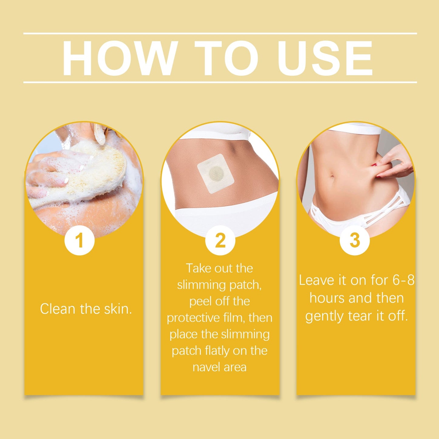 South Moon Bee Venom Shape Slimming Patch, Firming Thighs Bye Bye Meat Belly Slimming Patch
