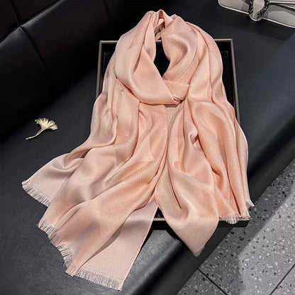 Lightweight Raw Hem Scarf
