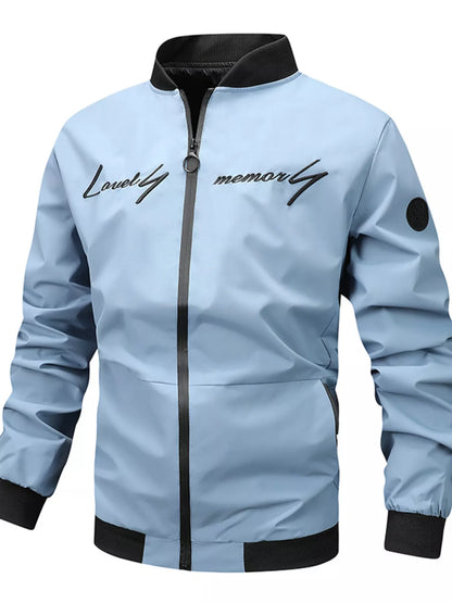 Men's Plus Size Zip Up Bomber Jacket