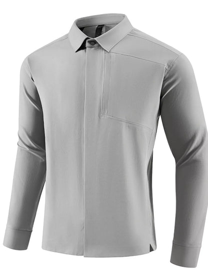 Men's Plus Size Slim Fit Long Sleeve Windbreaker Jacket