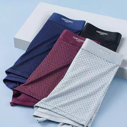 Men's Breathable Mesh Ice Silk Thin Underwear