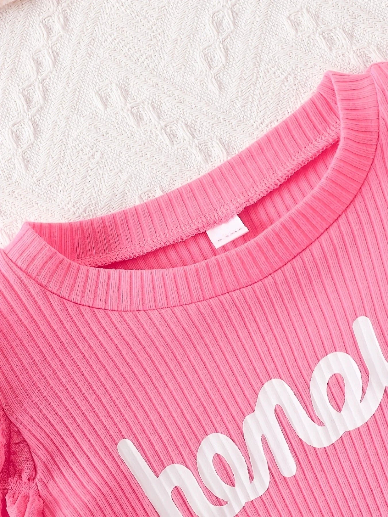Children's Honey Bubble Texture Sleeve Dress