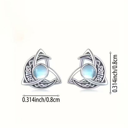 Moonstone Stud Earrings