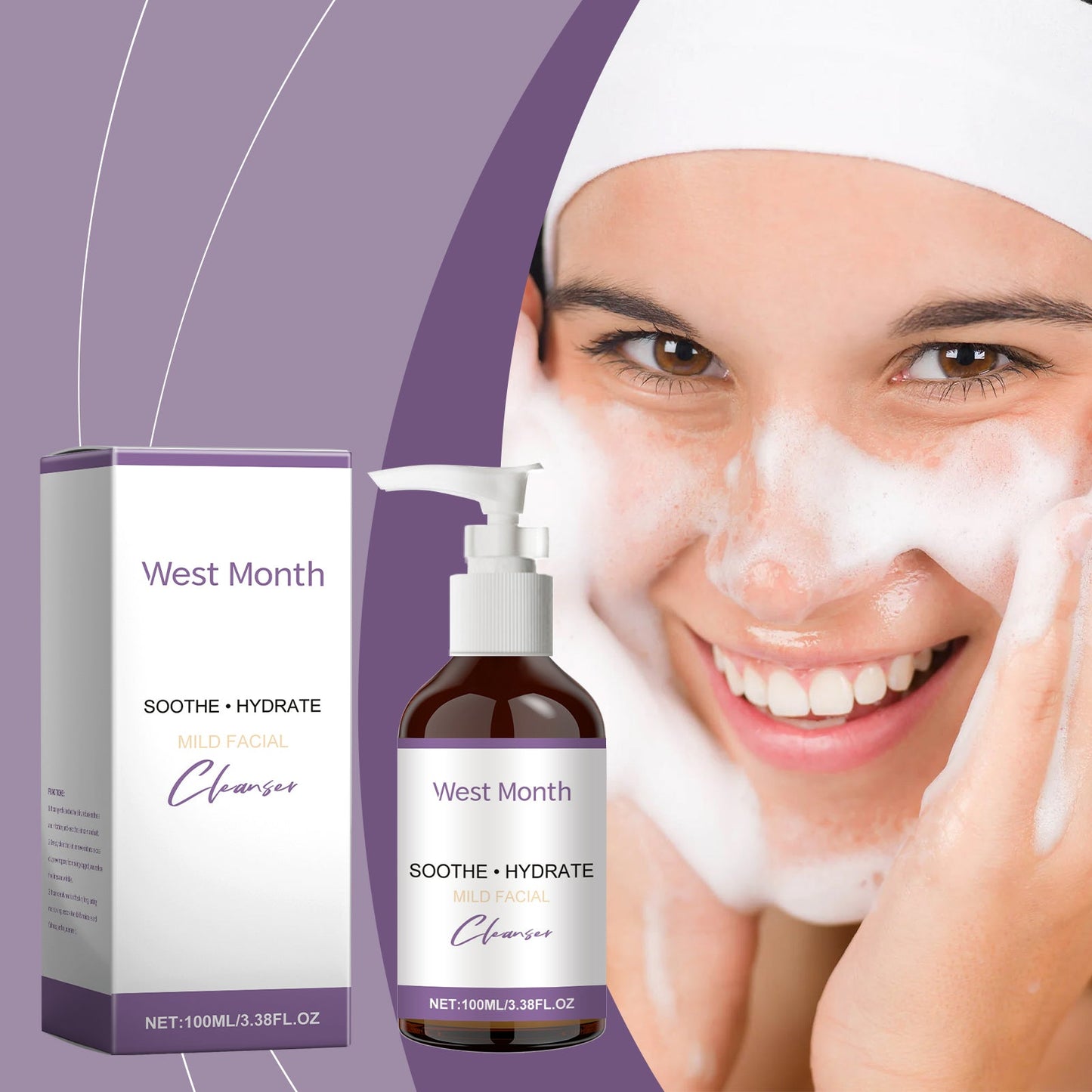 West&Month Moisturizing Cleanser Cleans Pores, Balances Oils, Refreshes And Nourishes Skin