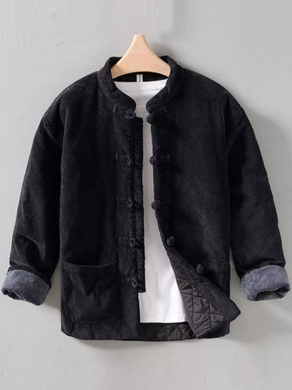 Men's Button Front Long Sleeve Jacket