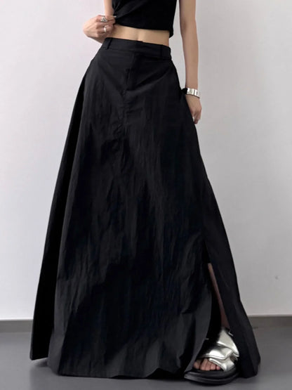 High Waist Slit Maxi Skirt