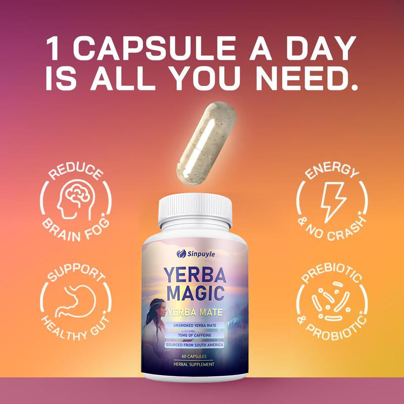 Yerba Magic Yerba Mate Pure Clean Energy 60 Capsules