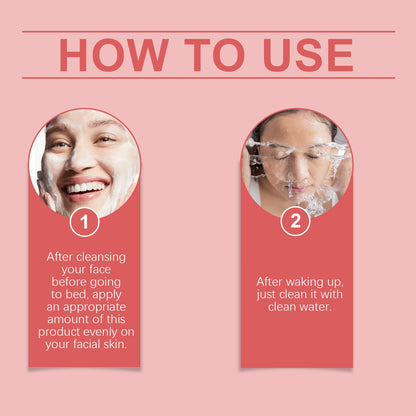 Hoygi Soothing And Moisturizing Sleep Mask, Moisturizes And Gently Hydrates Facial Skin And Moisturizes Oil Control And Brightens Skin Care