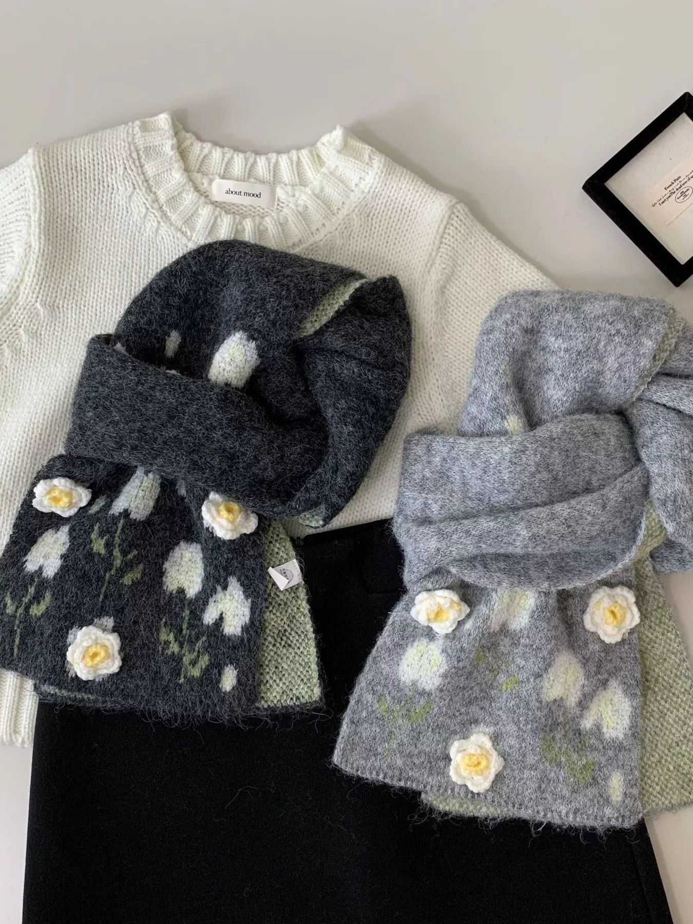 Floral Soft Winter Scarf