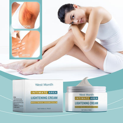 West&Month Body Care Cream, Daily Gentle Treatment Massage Moisturizing Skin Brightening Moisturizing Care Cream