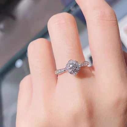 1 Carat Moissanite 925 Sterling Silver Ring