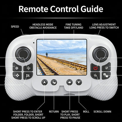 X5-2.8-inch Screen Control - Dual Electric Drone--black