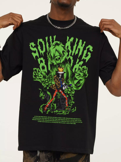 Men's Graphic Round Neck Short Sleeve T-Shirt
