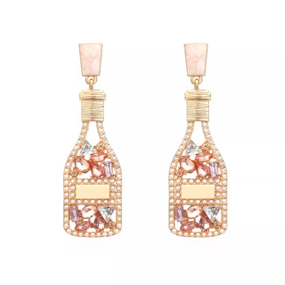 Champagne Bottle Drop Earrings
