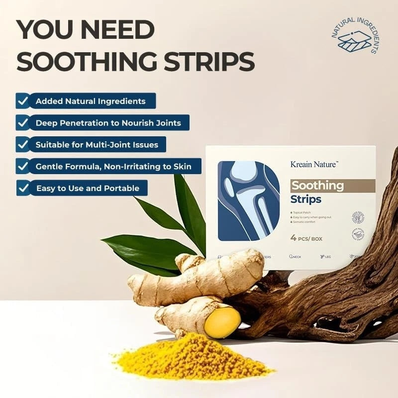 Kreain Nature 1 Soothing Strips Joint Patch Apply On Shoulders Arms Knees 4-Pack