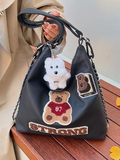 Cute Bear Adjustable Strap Handbag