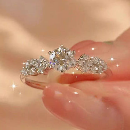 1 Carat 925 Sterling Silver Moissanite Ring