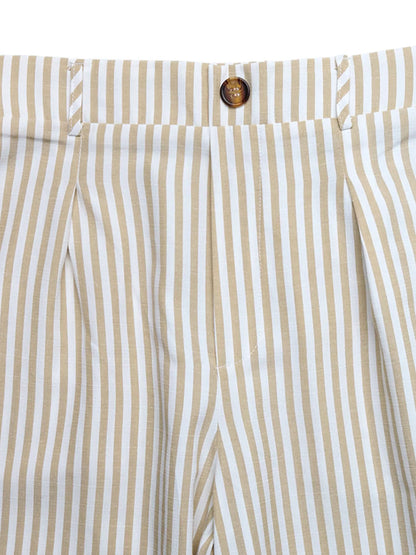 Striped Vest & Wide Leg Pants Set