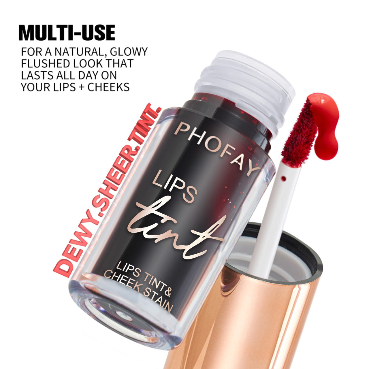 Phofay Long-Wearing Non-Drying Lip & Cheek Tint – 4 ML