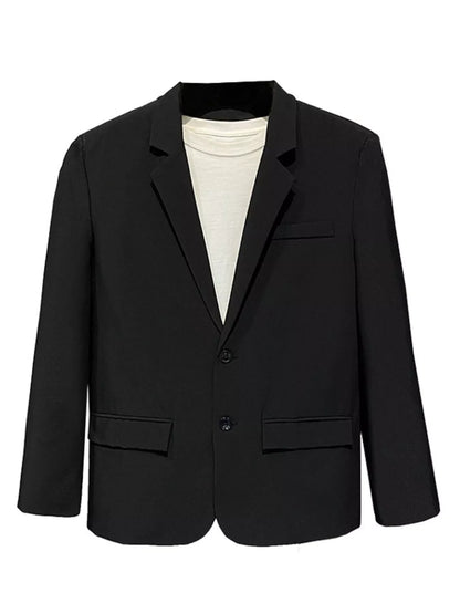 Men's Full Size Casual Lightweight Button Up Blazer Plus Size