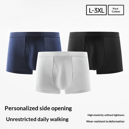 Open-front Mens Pure Cotton Briefs