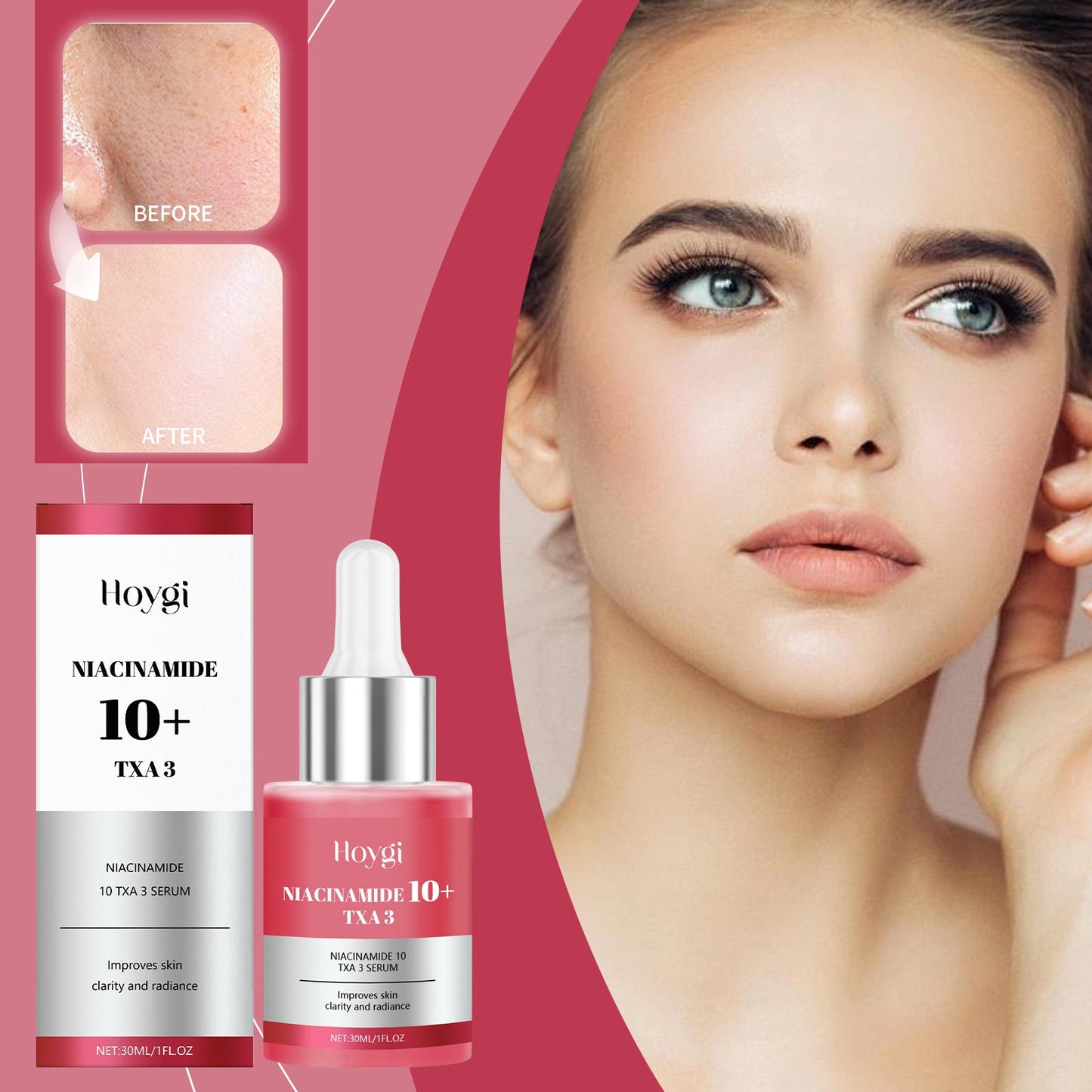 Hyaluronic Acid Brightening SerumPink