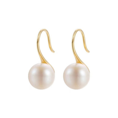 925 Sterling Silver Pearl Drop Earrings