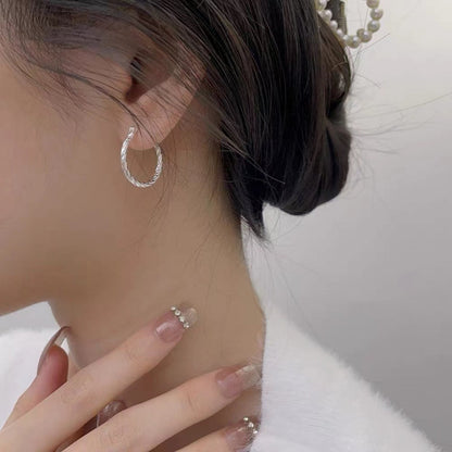 925 Sterling Silver Hoop Earrings