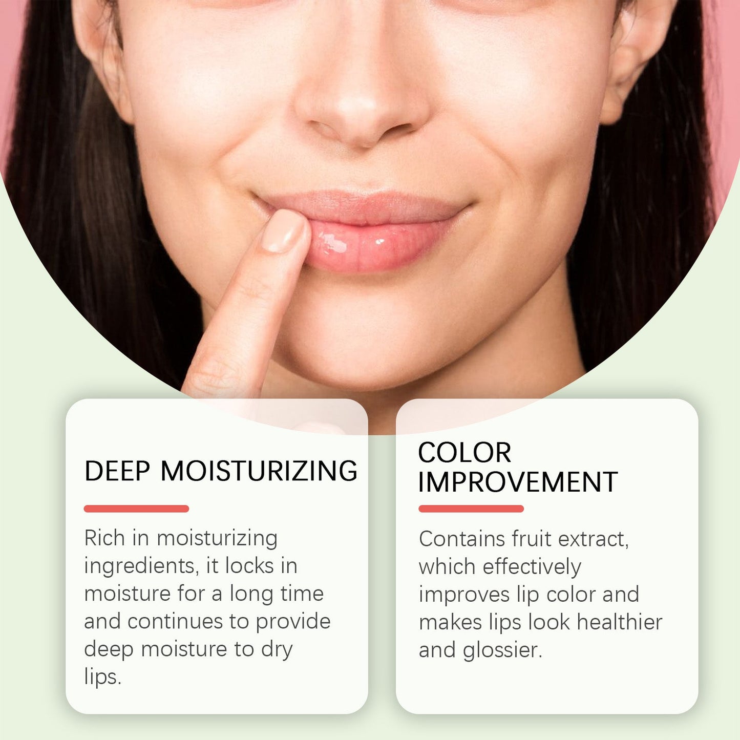 Hoygi Green Apple Lip Mask, Moisturizing And Moisturizing Lips, Reducing Lip Lines, Preventing Dry Cracks, Removing Dead Skin And Moisturizing Care Lip Mask