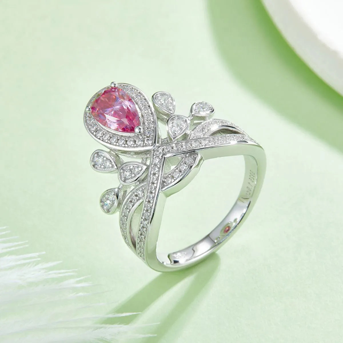 1 Carat Moissanite 925 Sterling Silver Ring