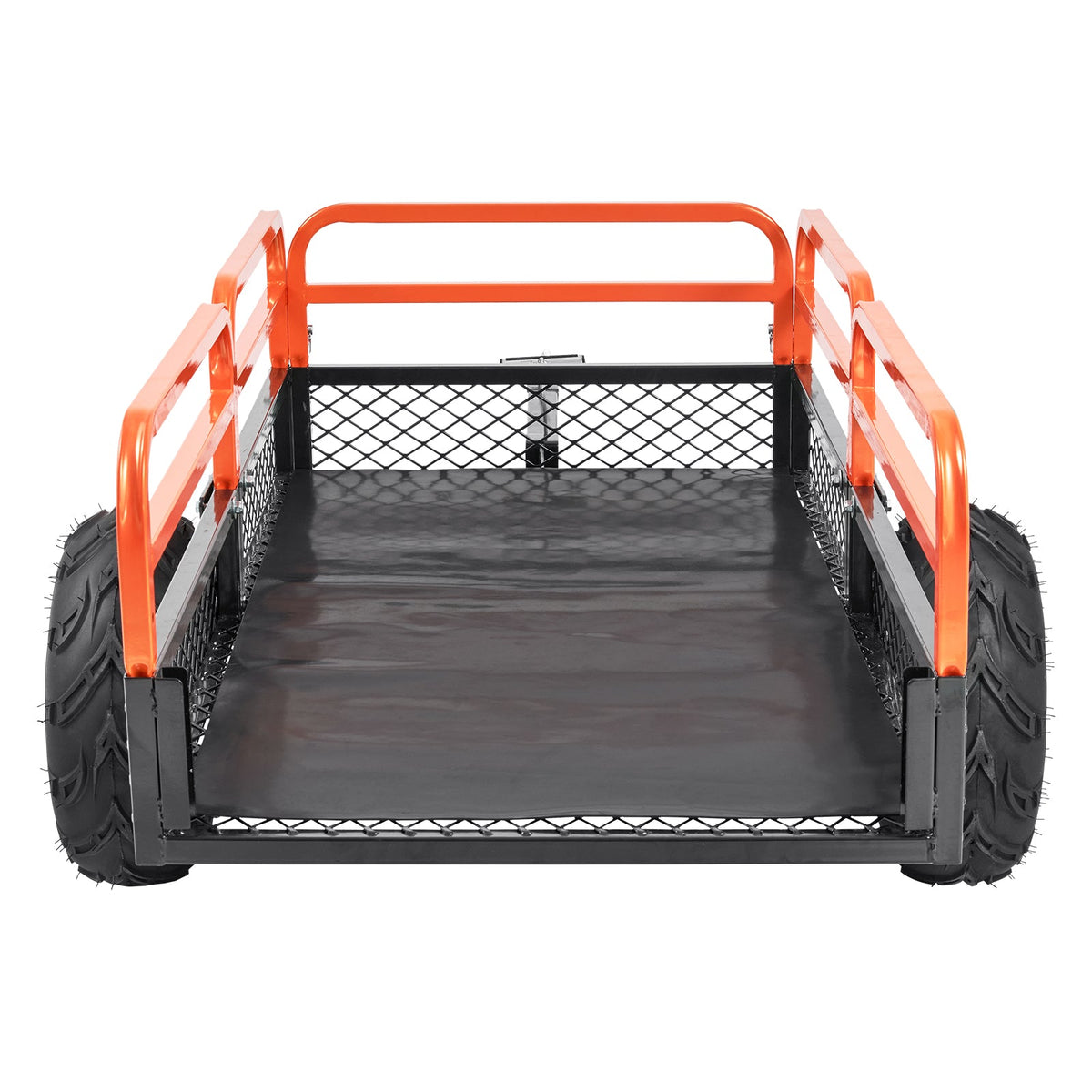 VEVOR Heavy Duty Steel ATV Dump Trailer, 1500-Pound Load Capacity 15 Cubic Feet, Tow Behind Dump Cart Garden Trailer, With Removable Sides And 2 Tires, For Mowers, Tractors, ATV, UTV
