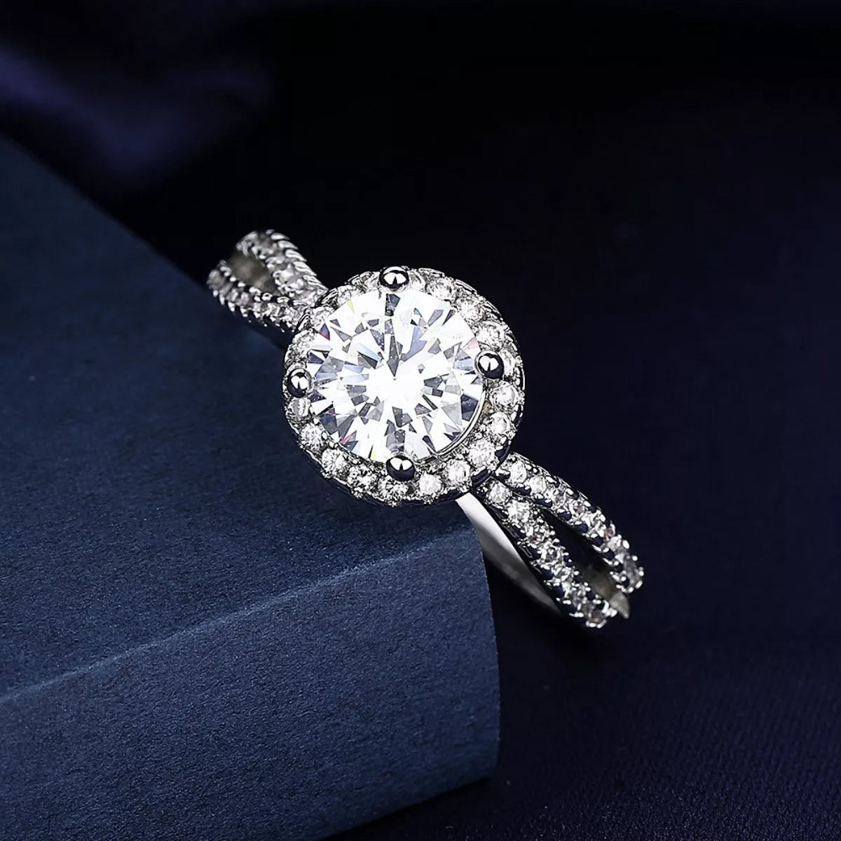 1 Carat 925 Sterling Silver Moissanite Ring