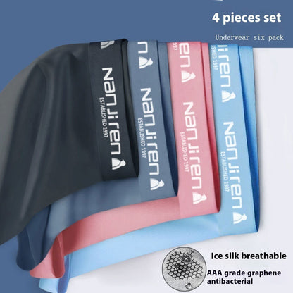Ice Silk Men's Boyshorts Graphene Antibacterial