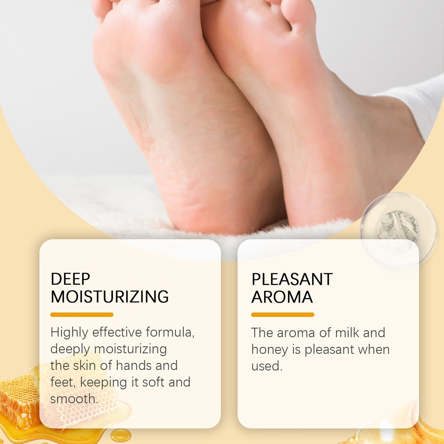 Wiyun Milk And Honey Pulls The Hand And Foot Mask, Gently Cleans Dead Skin, Restores Moisture And Nourishes Delicate Hands And Feet Skin