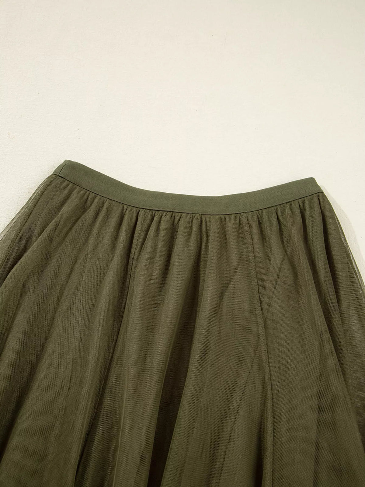 Tulle A-Line Midi Skirt