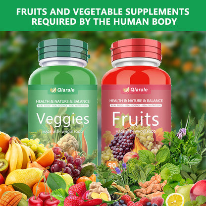 Whole Food Fruits And Veggies Supplement, 30 Servings 90 Capsules Daily 3 Caps 5 Servings Of Fresh Produce