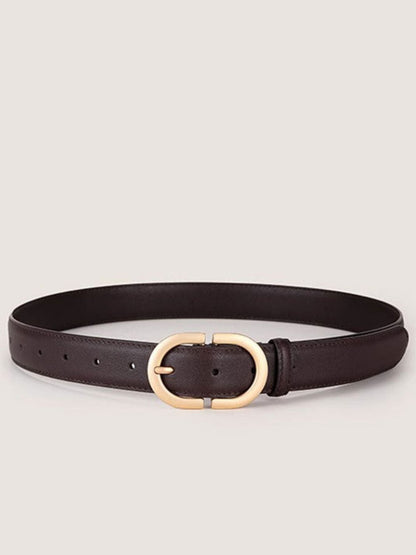 Oval Buckle Adjustable Belt