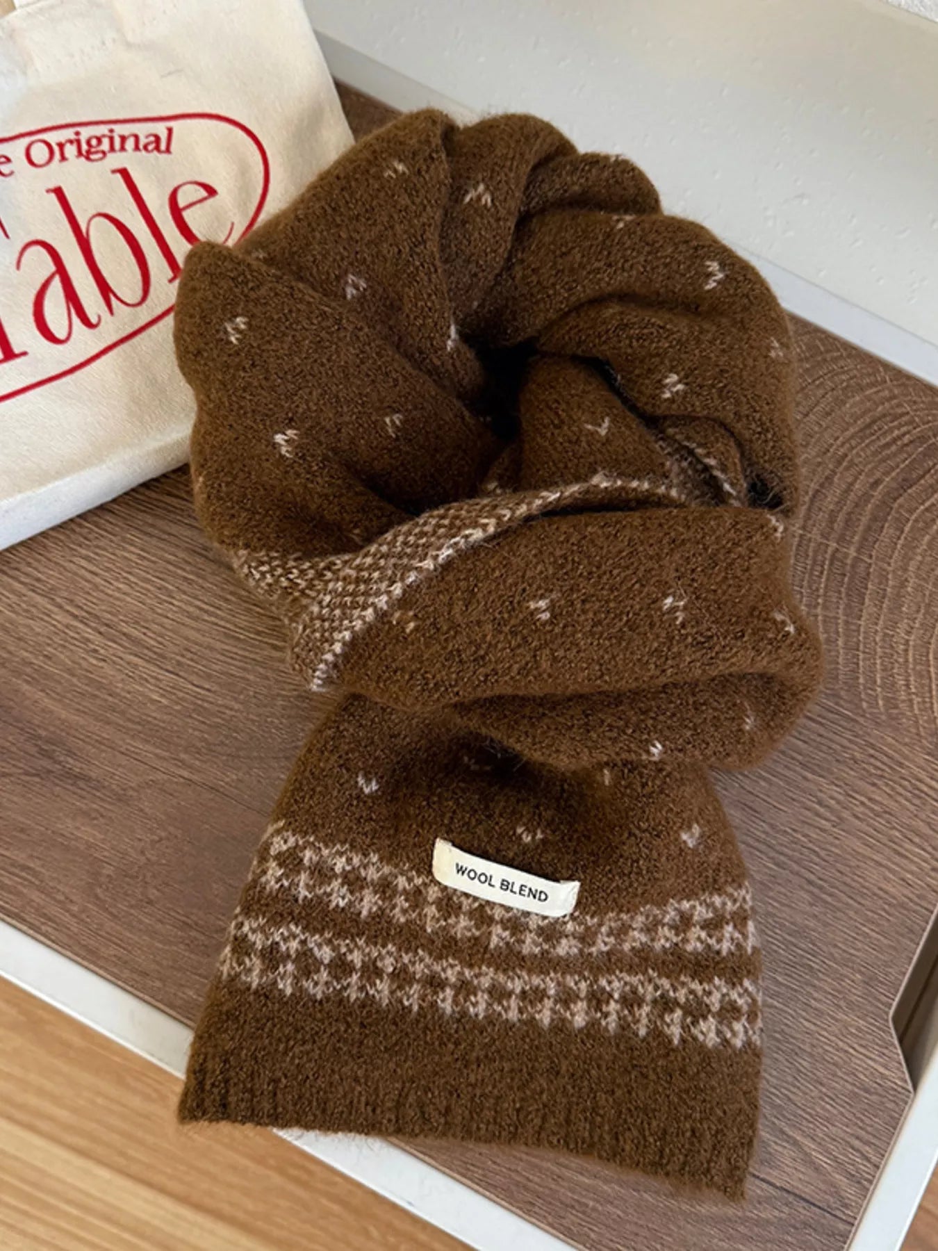 Winter Warm Knitted Scarf