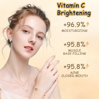 EELHOE Vitamin C Brightening Cream, Improve Drying To Reduce Fine Lines Held Acne Moist Brightens The Face Cream