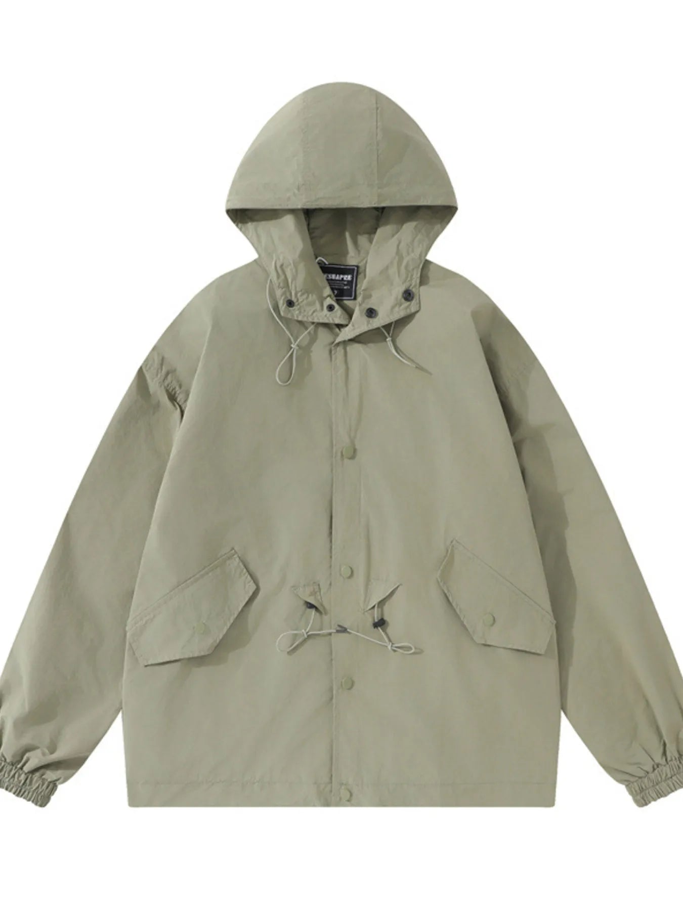 Men's Drawstring Long Sleeve Hooded Jacket