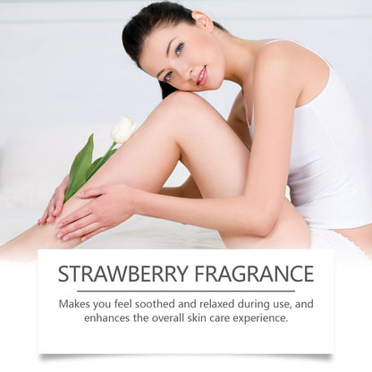 OUHOE Strawberry Moisturizing Oil, Moisturizing Elastic Firming, Smoothing Fine Lines And Nourishing Skin Body Massage Oil