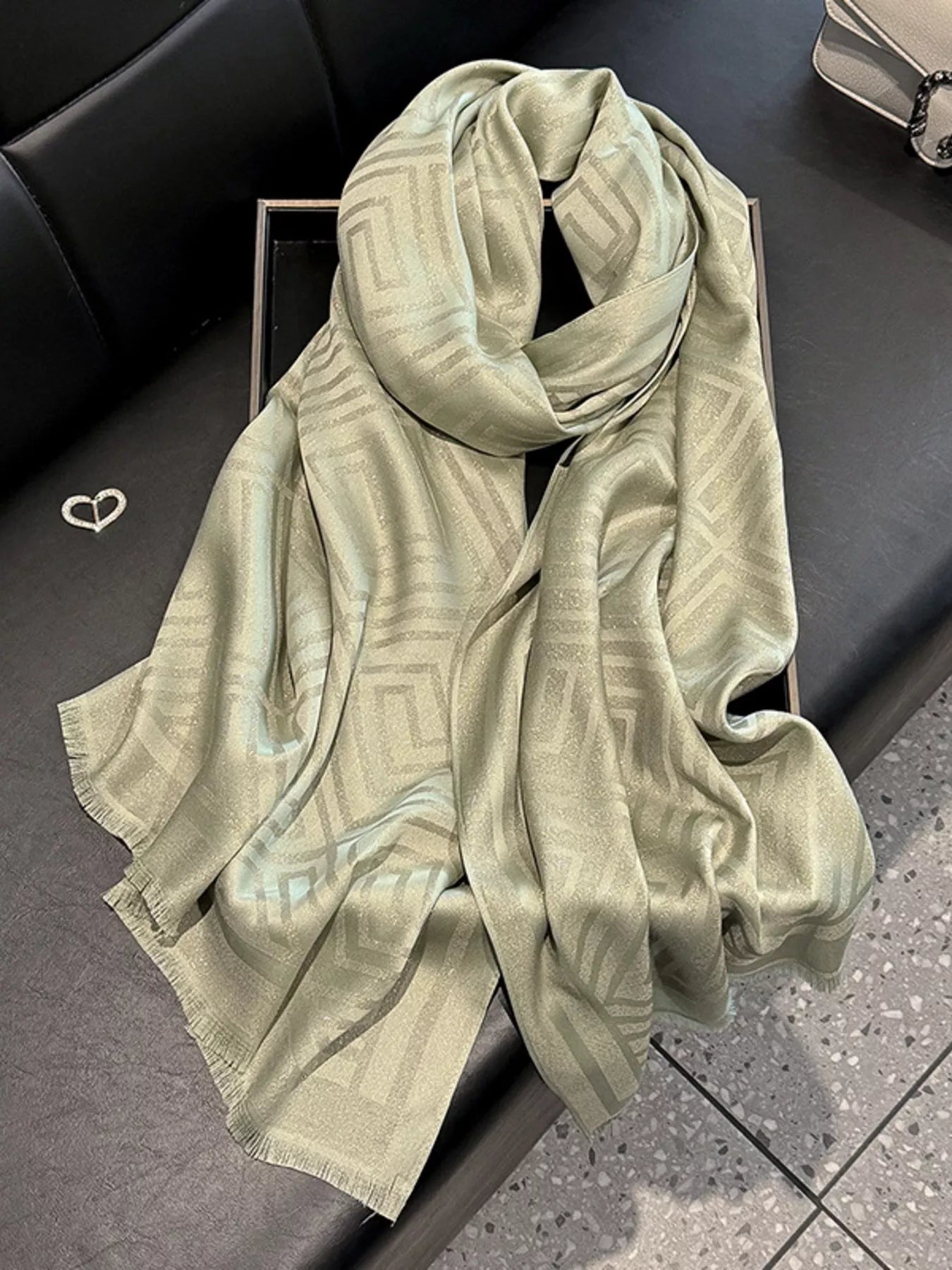 Raw Hem Lightweight Scarf