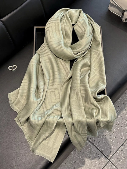 Raw Hem Lightweight Scarf