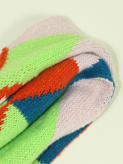Knitted Fox Pattern Scarf