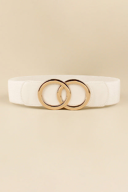 Zinc Alloy Buckle Elastic PU Belt