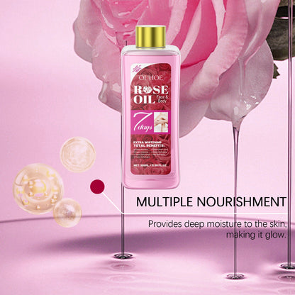 OUHOE Rose Body Oil Relieves Dry Skin And Moisturizes Body Skin Massage Care Oil