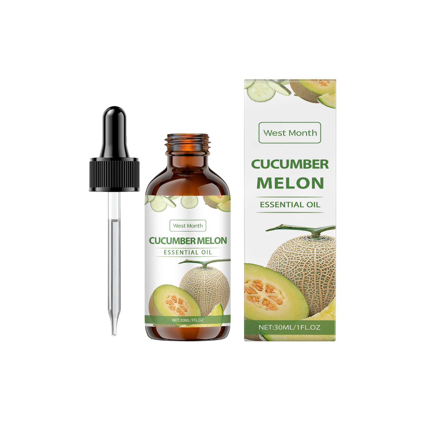 West Month Cucumber Soothing Care Essential Oil, Hydrating, Tender And Nourishing Skin Fragrance Plant Soothing Essential Oil